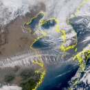 見事なトランスバースラインと輪島の記録的寒気