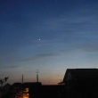 今日の夕暮れと星空