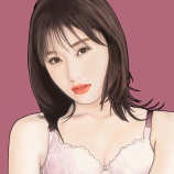 『守屋茜さんの似顔絵を描きました』の画像