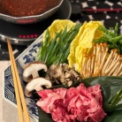 牛せり鍋の夜ごはん