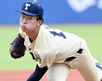 阪神スカウトらが注目する「古謝樹」って何者？ “就活の場”で最速153キロを叩き出す半端ない伸びしろ…