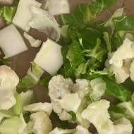 カリフラワーを全部使ってクリーミーグラタン！