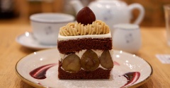 【アフタヌーンティー】1ヶ月間だけのスペシャルショートケーキのマロンを実食