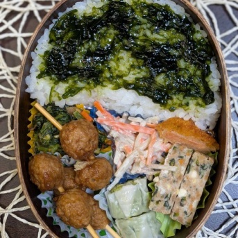 眠気いっぱいで作成～夫のお弁当713