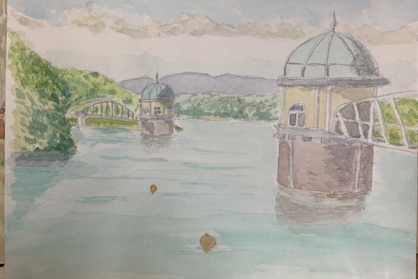 水彩画初心者ブログ 始めて1年になります - ユーキャン風景スケッチ講座