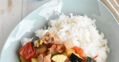 鶏もも肉と夏野菜の本格ラタトゥイユ風ごはん