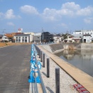 「柏の葉キャンパス」南東部の調整池「4号調整池」周辺の整備工事状況（2026年3月29日）