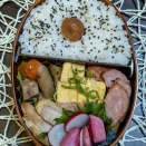 高級ハムのおいしさを今頃知る～夫のお弁当501