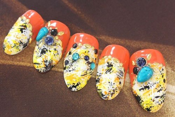 スパッタリングネイル 中野区中野坂上にあるネイルサロン ネイル ルージュの店長ブログ