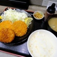 肉の定食　セイロク　〜　メンチ2枚・コロッケ1枚定食