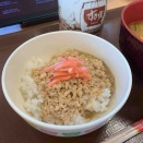 すき家＠南アルプス桃園店：とん汁＆お子様とりそぼろ丼