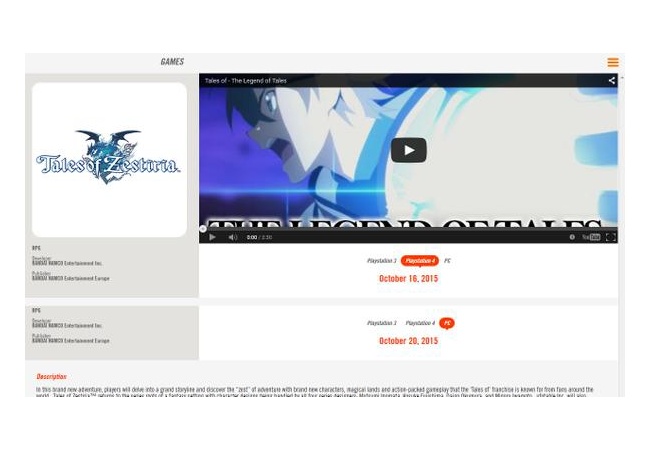 【テイルズオブゼスティリア】2015/10/16日に発売決定か、20日にはPC版も！