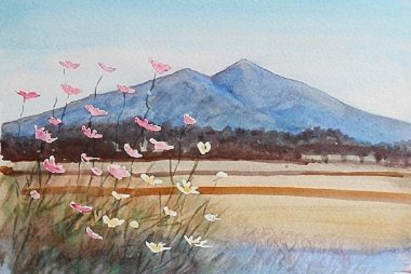 IKUOの水彩画集 - 筑波山