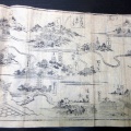 江戸期古地図「大阪紀州屋源三郎道中記引札」1点/古書古文書/木版摺り