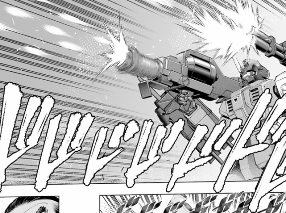 【画像あり】ガンダムのガトリングリボルバズ「色々な種類の連結榴弾を回転式弾倉に込めて多銃身で発射するので高速で色々な弾種を連射する事が可能です」←この武装
