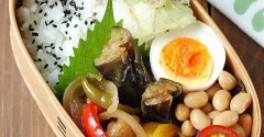 鶏と茄子の南蛮弁当【新しいスマホ】
