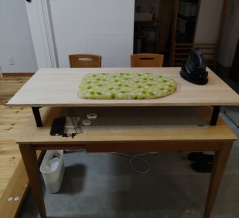ソーイングの作業台をDIYしました。