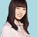 『日向坂46の河田陽菜さんの似顔絵を描きました』の画像