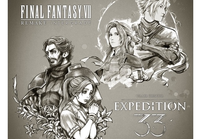 FF7リメイクとエクスペディション33のコラボイラストが公開される