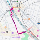 山手線ルートその２：日暮里→西日暮里→田端→駒込→巣鴨→大塚
