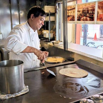 ２６年の南インド料理食べ始めは「ダクシン東日本橋店」（馬喰町）で「ドーサランチ」