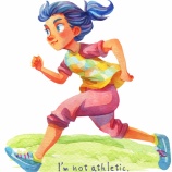 『I’m not good at working out.(運動が苦手)』の画像