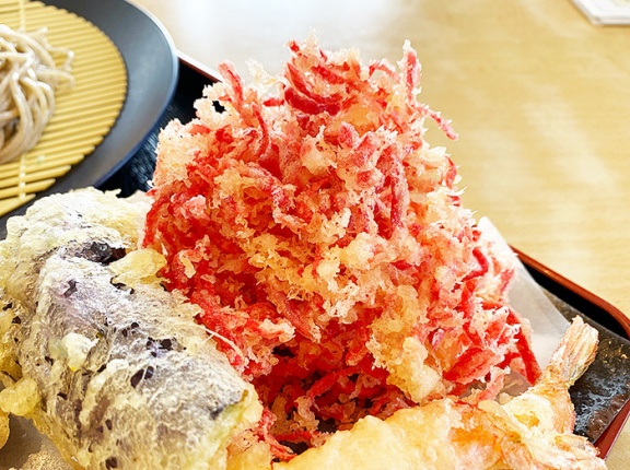 紅生姜の天ぷらって美味しいんだぜ！北斗市七重浜「北匠庵」