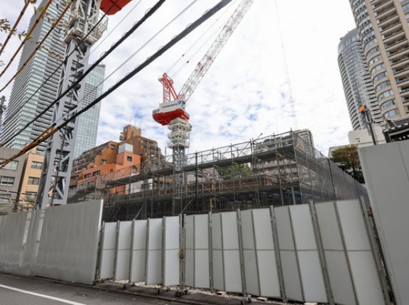地上27階「プラウドタワー虎ノ門ザ・ゲート」の建設状況！野村不動産による愛宕トンネルを抜けた先のタワーマンション（2026.9.22）