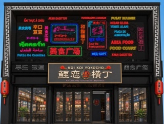 アジアの夜市と横浜中華街の食べ歩きグルメが融合！「鯉恋横丁」オープンへ
