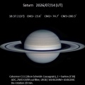 土星　UT2026/07/14　シーズン初撮影