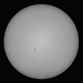 7月18日の太陽黒点（2時近くになって急に晴れてきました）