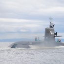 潜水艦「らいげい」神戸港出港④ 2025/3/6