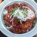 老舗食事処にて『初代帯広風焼き豚丼』を食す。飯田市上郷『味処　八起（ヤオキ）』