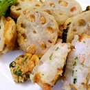 れんこんのエビはさみ焼き♪育てていた唐辛子はハラペーニョ！？