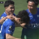 『「全チームに勝利達成❕」ブラウブリッツ秋田 百年構想リーグ MF土井紅貴がヒールからの完璧な連携でゴール‼群馬に３-１で勝利し２位に浮上』の画像