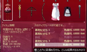 服の職人改造で保護2 防御3