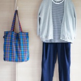 『わたしの制服！無印良品のボーダーTシャツで50代初秋コーデ』の画像