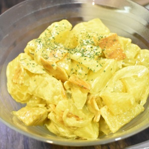 レンジだけで作る♪カレーポテトサラダ