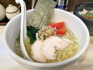 期間限定！船堀「鶏の一」冷やし塩らーめん