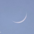 2月の三日月