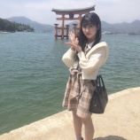 『[イコラブ] 山本杏奈「宮島〜〜〜潮が満ちてて、厳島神社の近くまでは行けなかった〜…」【あんな】』の画像