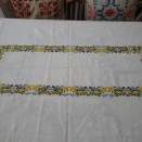 テーブル・クロス（４）//こぼれ種で開花