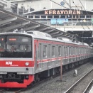 205系武蔵野線M52編成、スルポン線12連入線試験(2月28日)