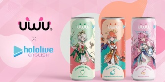 【ホロEN】UWU Drinksコラボジュース発表『キアラ:オレンジ＆クレメンタイン、CC:アップル、ラオーラ:チェリー』