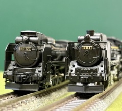 マイクロエースの「D61形」と KATOの「D51形」を並べてみました。