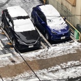 『雪道でこける人 vol.3560』の画像