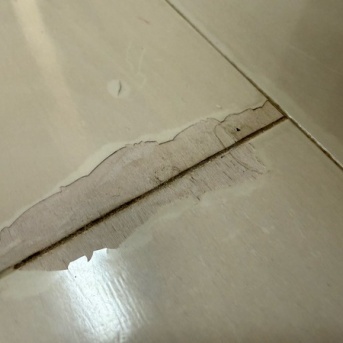 賃貸の床材が剥がれる原因は経年劣化？補修はどうする？管理会社対応とドアラッチ修理の記録