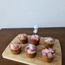 いちご米粉マフィン