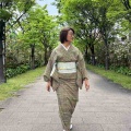 郡上紬と紙布の帯でニトリへ