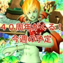 ４０周年がくる！今週の予定